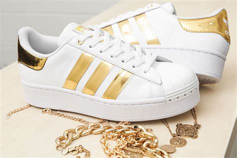 adidas goud wit|adidas women's gold shoes.